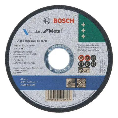Foto do anúncio: Kit 50 Discos de Corte Bosch 4.1/2 115mm Metal e Inox
