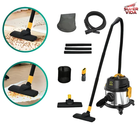 Foto do anúncio: Aspirador de Pó e Água Industrial 3 em 1 Inox 12/15L 1600W 127/220V Aspira Pó, Absorve Água e Sopra