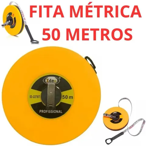 Foto do anúncio: Fita Métrica Trena 20,30，50 Metros Fibra De Vidro Longa Tipo C/ Manivela