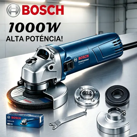 Foto do anúncio: Bosch esmerilhadeira lixadeira 220V_127V GWS6-100 Esmerilhadeira Angular Profissional 1000W