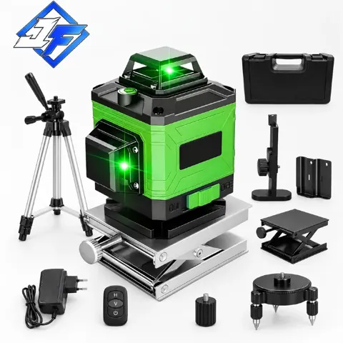 Foto do anúncio: Nível Laser 12/16 Linhas Verde Profissional - Recarregável Autonivelante 360° com Controle Remoto 3D/4D